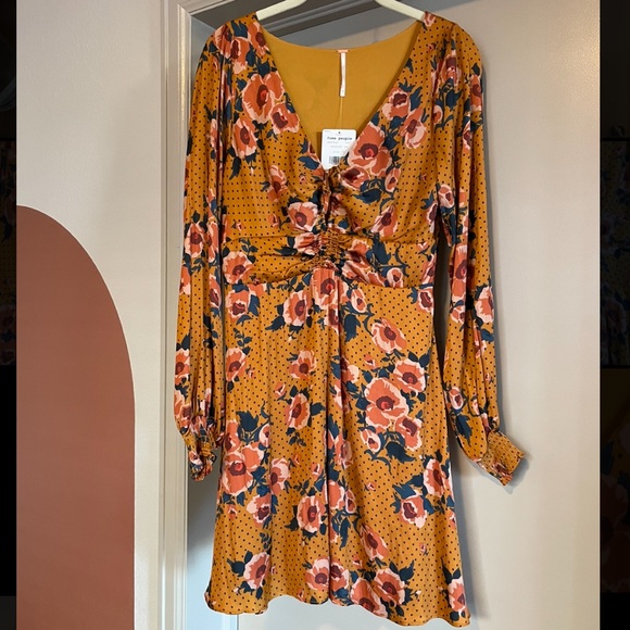 NWT Free People Morning Light Floral Dress - Picture 1 of 5
